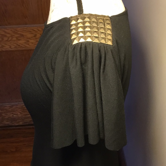 NWOT Free People black short flutter sleeve top S - Picture 3 of 7